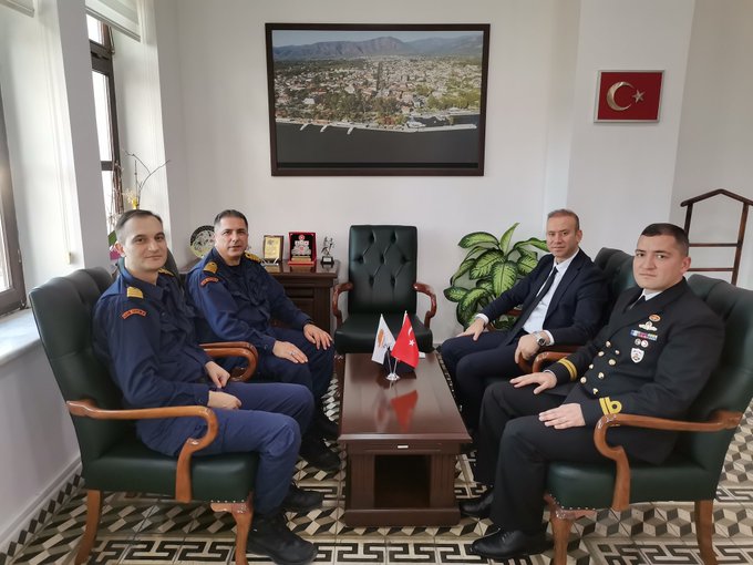 Sahil Güvenlik Komutanlığı Denetleme Başkanı Kıdemli Albay Sayın Selahattin Özer, Kaymakamımız Sayın Mustafa Maslak'ı Ziyaret Etti.